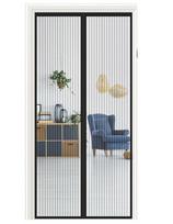 Meet Beauty magnetinis tinklelis nuo uodų durims 100 × 200 cm, juodas