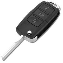 Automobilio rakto korpusas 3 mygtukai VW Passat Golf Touran Seat Leon Skoda Octavia