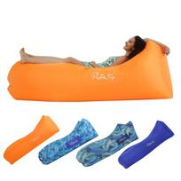 Pripučiamas gultas, ergonomiška oro sofa Puffin trip, oranžinis, 218x71 cm