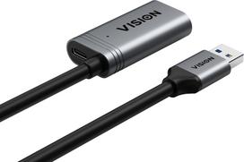 Kabel USB Vision  USB - USB Typ A (W) do USB Typ A (M) - USB 3.0 - 5 m - Black | TC 5MUSB3.0EXT+/BL | 1195053000004