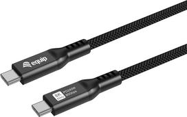 Kabel USB Equip USB4 Gen 4x2 USB-C 80Gbit/s 240 W 1.2 m Black (128441) | 128441 | 4015867243633