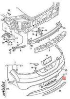 Vag Dangtis Platinos pilkas Audi Tt Coupe 8J3 Originalus 8J0807421S1RR
