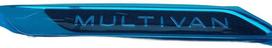 VAG Vw Multivan T7 Stm Stn 2022 Juodas Chromo Raidės Originalus 7T0853675LDPJ