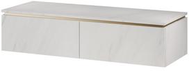 Pakabinama spintelė po praustuvu Szynaka Meble Letto 01, 120×45.1×28.6 cm, balta