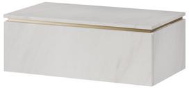 Pakabinama vonios spintelė Szynaka Meble Letto 02, 80×45.1×28.6 cm, balta
