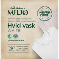 Ekologiški skalbimo milteliai baltiems drabužiams GRØN BALANCE (785 g, 18 skalbimų)
