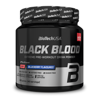 Biotech Black Blood CAF+ 300 g. - Blueberry skonis