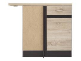 Apatinė virtuvinė spintelė Junona Line, sonoma ąžuolo sp./wenge, 45 cm x 78.5 cm x 85.7 cm