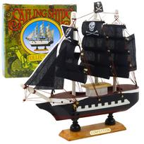 Žaislinis laivas Lean Toys Sailing Ships Collectable, juoda sp.