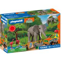 Konstruktorius Playmobil Animals & Friends Elephant With Zookeeper 72068, 43 vnt., įvairių spalvų