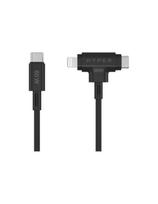 Hyper | HyperJuice Silicone USB-C to USB-C and Lightning Hybrid 60W Cable