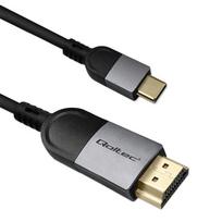 Qoltec USB-C to HDMI Cable, High Speed, 4K | 60Hz | 32AWG | 2m