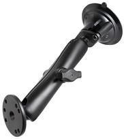 RAM Mounts Twist-Lock Suction Cup Double Ball Mount with Round Plate