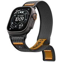 Spigen Athlex Air band for Apple Watch 6/7/8/9/10/11/SE/SE 3/Ultra 1/Ultra 2/Ultra 3 (44/45/46/49 mm) black and orange