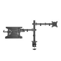 Logilink Dual monitor mount, 17-32 inches, compatible with notebooks and tablets