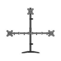 Logilink Triple monitor mount, 17-32 inch size, 10kg maximum weight per arm