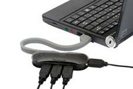 TARGUS 4-Port Smart USB Hub, Black, Grey