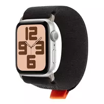Obal:Me Textile smartwatch strap for Apple Watch (42/44/45/46/49 mm) | Nylon | black/orange