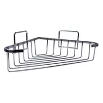 Baltic Aqua Plaukts stūra Eden 16x28x9cm, hromētsCorner shelf Eden 16x28x9cm, chrome