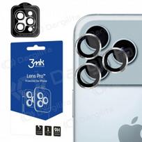 Apple iPhone 17 Pro, 17 Pro Max apsauginis grūdintas stiklas kamerai "3MK Lens Pro" (sidabrinis)