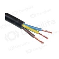 Lietkabelis OMY kabelis 3x2.5mm2 (juodas, 100m)