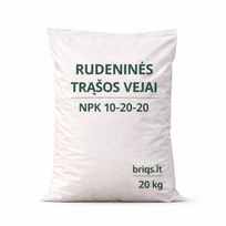 Rudeninės trąšos vejai, NPK 10-20-20, 20 kg