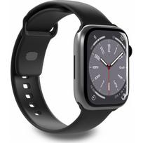 PURO Icon Silicone Strap Apple Watch 42/ 44/ 45/ 49 mm Black