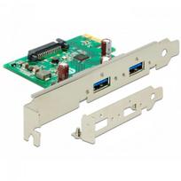 DELOCK _7172956 DeLOCK PCIe x1 card to 2x ext. USB 3.2 Gen 1, USB controller