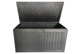 Sodo daiktadėžė Gotland, Black, 140 x 68,8 x 72 cm