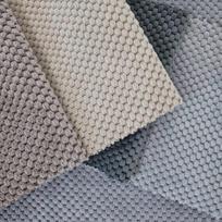 Sėdmaišis su pufu Mega Dot Velour L, 80x105 cm, tamsiai pilkas