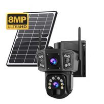 8MP Full HD dvigubo objektyvo lauko 4G su SIM / WIFI kamera
