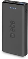 Nešiojamas įkroviklis (Power bank) SBS Fast Charger, 10000 mAh, juoda sp.