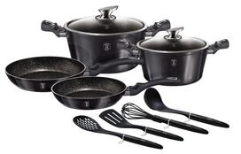 Puodų ir keptuvių rinkinys, su priedais Berlinger Haus Carbon Pro BH-6917