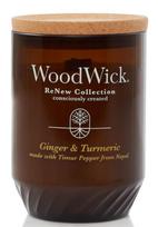 Žvakė, aromatinė WoodWick Renew Ginger & Turmeric, 60 - 120 h, 368 g, Ruda sp.