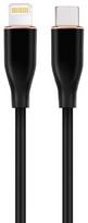 Laidas Gembird Premium silicon USB Type-C Male (vyriška), Lightning Male (vyriška), 1.5 m, juoda sp.