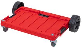 Platforma Qbrick One, 74.5 cm x 51 cm x 18 cm, raudona sp.