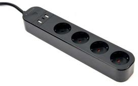 Buitinis ilgintuvas Gembird Smart Strip Tuya, 3 x 1,5 mm², 1.5 m, IP20, 4 lizdų, 3USB