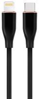 Laidas Gembird Premium silicon USB Type-C Male (vyriška), Lightning Male (vyriška), 1.5 m, juoda sp.