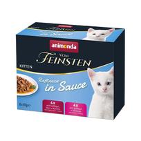 ANIMONDA Vom Feinsten Kitten Raffinesse in sauce – šlapias kačių maistas – 8x85g