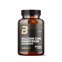 Biotech Calcium Zinc Magnesium from organic sources 90 tabl. (mineralų kompleksas)