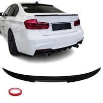 M4 style galinio dangčio spoileris skirtas BMW F30 / F80 (11-18), juodas blizgus