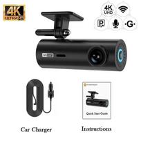 Nauja 4K Dash Cam, skirta automobiliams, priekinio ir galinio vaizdo kamera, skirta transporto priemonėms GPS WIFI automobilinis DVR vaizdo įrašymo įrenginys 24 val. parkavimo monitorius Automobilių priedai 4K Dash Cam+WiFi