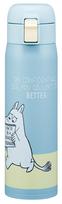 Skater 480ml Stainless Steel Water Bottle with Moomin Light Color One-Touch Opening, Design, (STOT5)