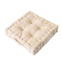 Kėdės sėdynės pagalvėlė Stora aksominė sėdynės pagalvėlė 38x38cm Vientisos spalvos čiužinio pagalvėlė Vidaus grindų pagalvėlė su nešimo rankena namams, biurui, sėdimam darbui smėlis