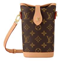 Louis Vuitton Sulankstoma delninė Ruda Monogramos drobė Moteriškos rankinės M80874 Basic Set (Bag+Dust Bag)