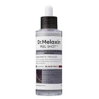 Dr.Melaxin Peel Shot Glow Juodųjų Ryžių Šveičiamoji Ampulė 80ml Kasdienis Švelnus Veido ir Kūno Šveitiklis Šalinantis Negyvas Odos Ląsteles Visiems Odos Tipams Black Rice