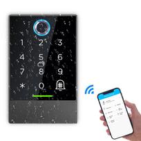 „Bluetooth TTlock“ programos durų prieigos valdymo sistemos kortelių skaitytuvas „Wi-Fi“ šliuzo užraktas 13,56MHZ pirštų atspaudų prieigos valdymo klaviatūra K2/ K2F No fingerprint