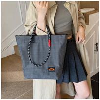 Tote Bag, A Large-capacity Hand-held Women's Bag, Is A Fashionable and Large Commuting Bag mėlyna