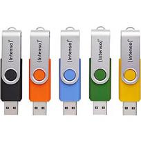 Intenso 5er-Pack Intenso Office Line Typ-A USB-Stick 32GB Swivel, bis zu 70MB/s, USB 3.2 Gen 1x1 (5Gbit/s) 3543585