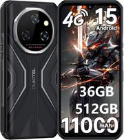 OUKITEL WP55S Mobilusis telefonas 36GB+512GB 11000mAh 6.6  Ekranas 64MP Android 15 Išmanusis telefonas juoda
